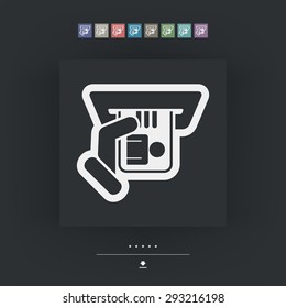 Id card insert icon