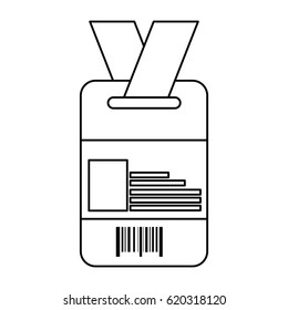 ID card isolated