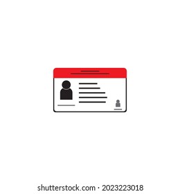 ID Card isolated logo template vector icon illustration design 
