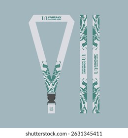 id card lanyard mockup design with a modern, minimalist and cool concept