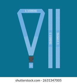 id card lanyard mockup design with a modern, minimalist and cool concept