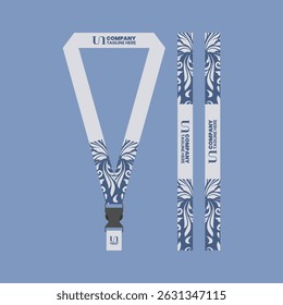 id card lanyard mockup design with a modern, minimalist and cool concept