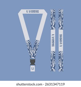 id card lanyard mockup design with a modern, minimalist and cool concept
