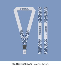 id card lanyard mockup design with a modern, minimalist and cool concept