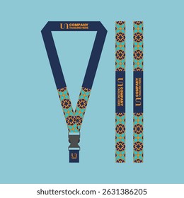 id card lanyard with modern minimalist and elegant design