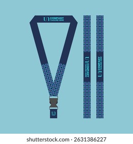id card lanyard with modern minimalist and elegant design
