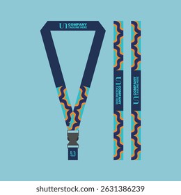 id card lanyard with modern minimalist and elegant design