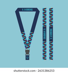 id card lanyard with modern minimalist and elegant design
