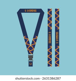 id card lanyard with modern minimalist and elegant design