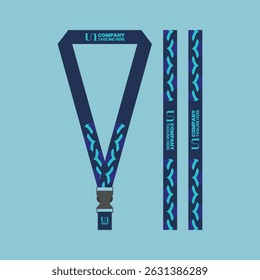 id card lanyard with modern minimalist and elegant design