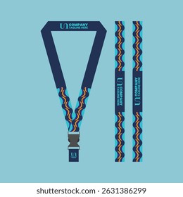 id card lanyard with modern minimalist and elegant design
