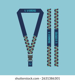 id card lanyard with modern minimalist and elegant design