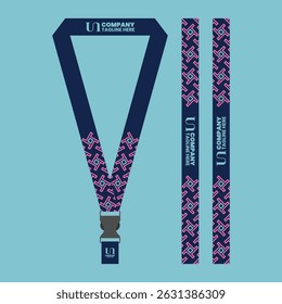 id card lanyard with modern minimalist and elegant design