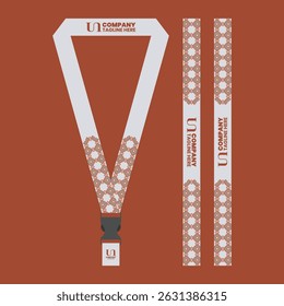 id card lanyard with modern minimalist and elegant design