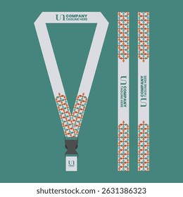 id card lanyard with modern minimalist and elegant design