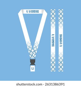id card lanyard with modern minimalist and elegant design