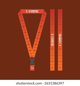 id card lanyard with modern minimalist and elegant design