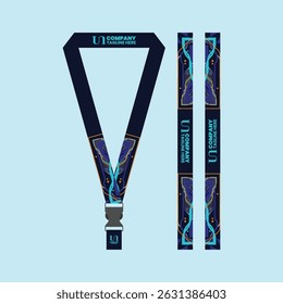 id card lanyard with modern minimalist and elegant design