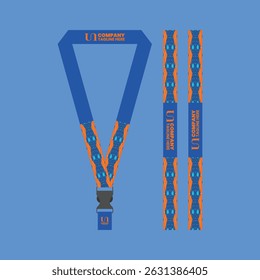 id card lanyard with modern minimalist and elegant design