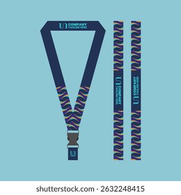 id card lanyard with modern minimalist and elegant design