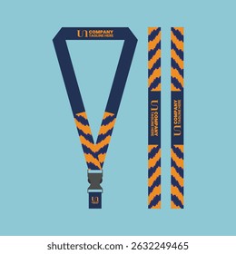 id card lanyard with modern minimalist and elegant design