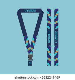 id card lanyard with modern minimalist and elegant design