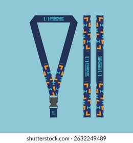 id card lanyard with modern minimalist and elegant design