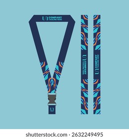 id card lanyard with modern minimalist and elegant design