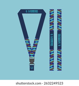 id card lanyard with modern minimalist and elegant design