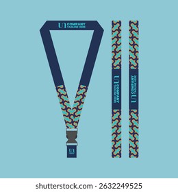 id card lanyard with modern minimalist and elegant design