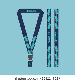 id card lanyard with modern minimalist and elegant design