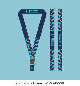 id card lanyard with modern minimalist and elegant design