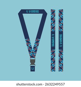 id card lanyard with modern minimalist and elegant design
