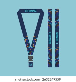 id card lanyard with modern minimalist and elegant design