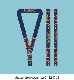 id card lanyard with modern minimalist and elegant design