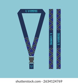 id card lanyard with modern minimalist and elegant design