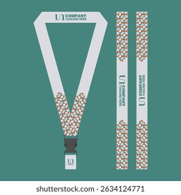 id card lanyard with modern minimalist and elegant design