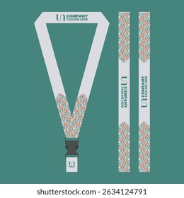 id card lanyard with modern minimalist and elegant design