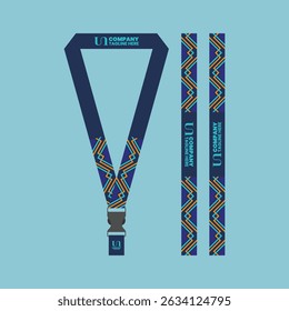 id card lanyard with modern minimalist and elegant design