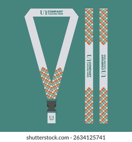 id card lanyard with modern minimalist and elegant design