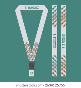 id card lanyard with modern minimalist and elegant design