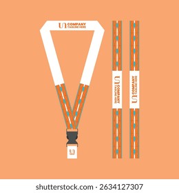 id card lanyard with modern minimalist and elegant design