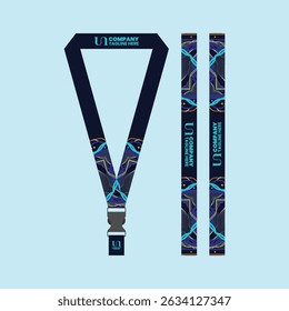 id card lanyard with modern minimalist and elegant design