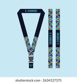 id card lanyard with modern minimalist and elegant design