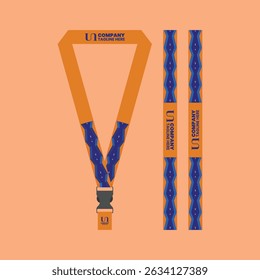 id card lanyard with modern minimalist and elegant design