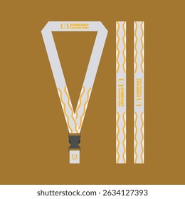 id card lanyard with modern minimalist and elegant design
