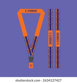 id card lanyard with modern minimalist and elegant design