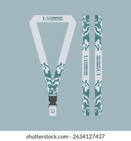 id card lanyard with modern minimalist and elegant design