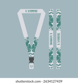 id card lanyard with modern minimalist and elegant design