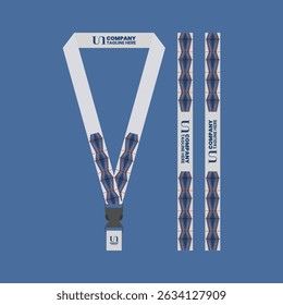 id card lanyard with modern minimalist and elegant design